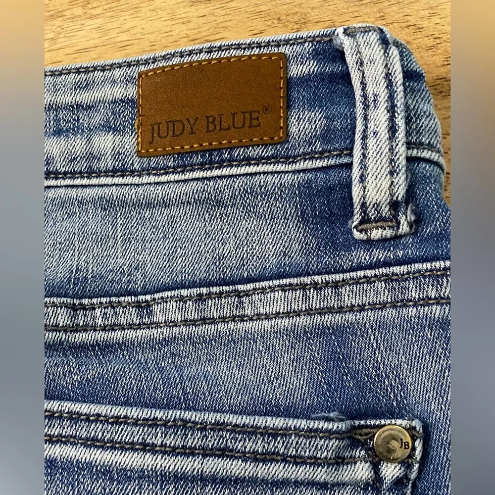 Judy Blue Los Angeles Women’s Sz 13|31‎ High Rise Heavy Handsand Skinny Jeans - Picture 13 of 17